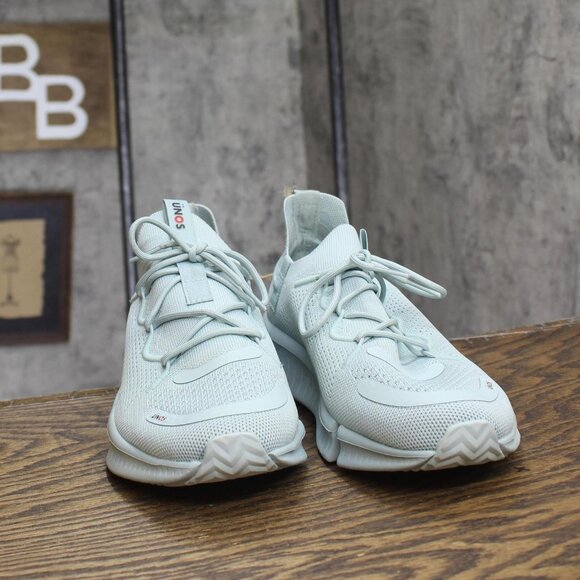 Unos By Sz Womens Breathable Low Top Sneakers Light Blue M 6.5-7.5/W 8.0-9.0 - Picture 3 of 15